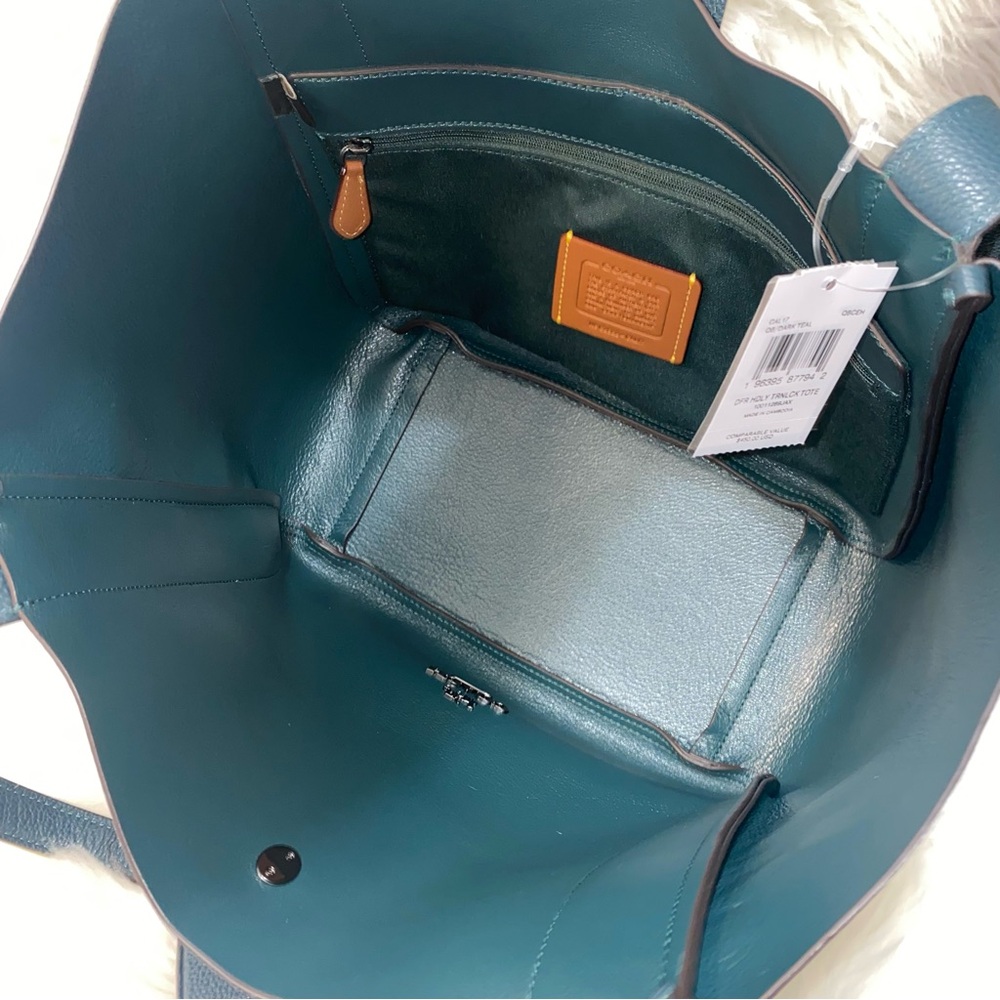 Coach pebble leather Hadley Tote bag New - Picture 7 of 12